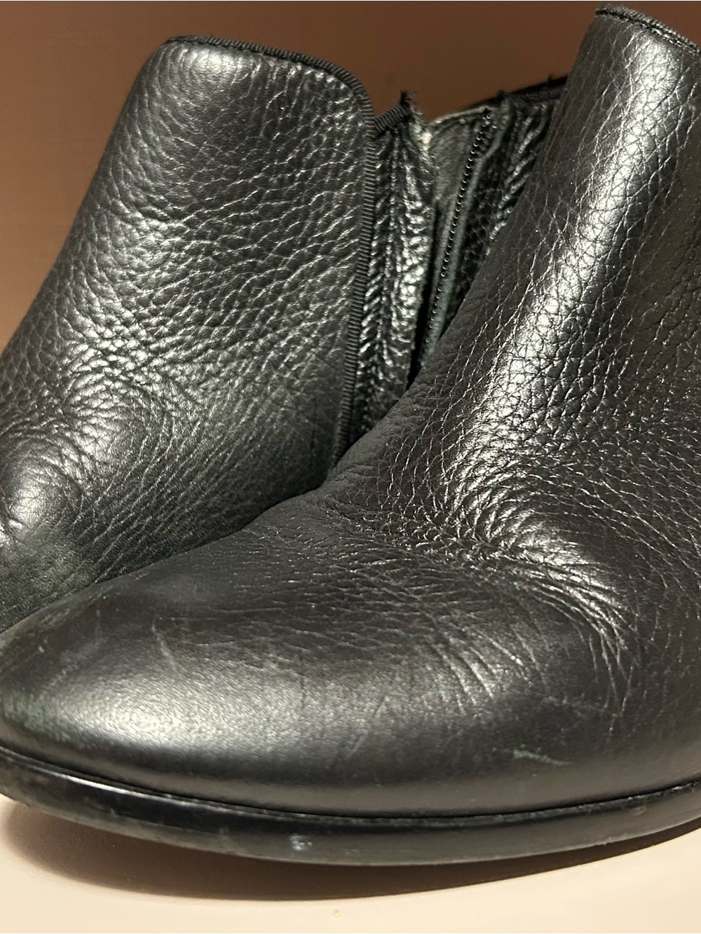 Sam Edelman Petty Black Leather Ankle Booties Size 7.5 Worn